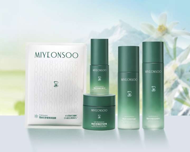 秀MiYeonsoo雪绒花系列20全面升级！AG旗舰厅网站首页开启敏感肌修护新纪元蜜颜(图1)